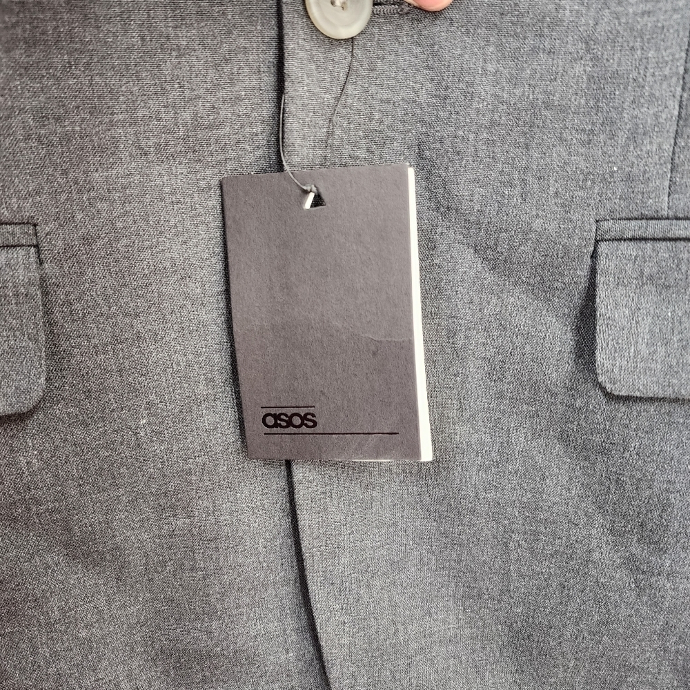 Asos Men's Single Breasted Grey Suit Jacket - 36R - Picture 8 of 8